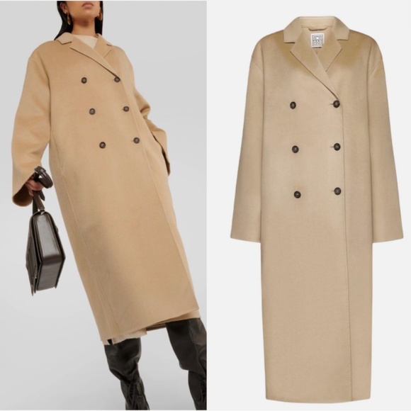 ★Org.$1420 100% Authentic!! NWT Toteme Oversized double-breasted wool coat EU38★